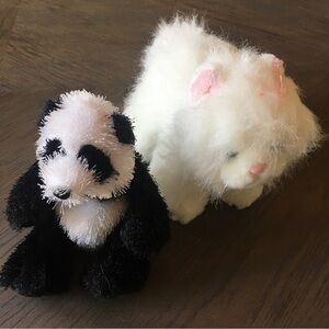2 GANZ 🐱🐼 bundle - small stuffed animals - cat and panda
